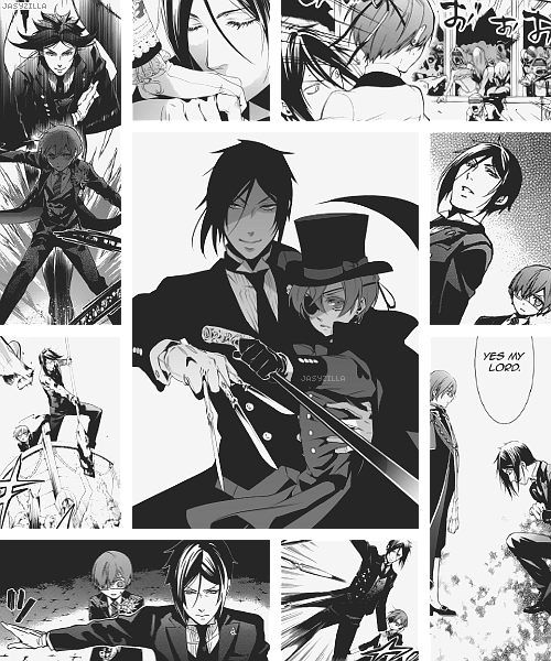Kuroshitsuji Ciel Phantomhive Sebastian Michaelis Black - Sebastian Michaelis (500x600), Png Download