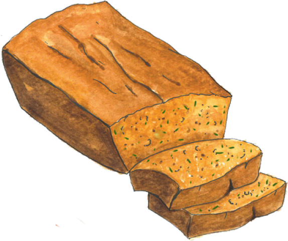 Clipart Bread Zucchini Bread - Banana Nut Bread Clipart (640x480), Png Download