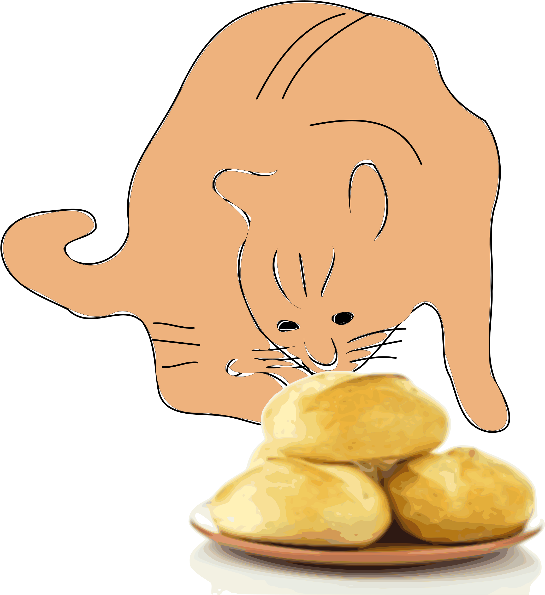 Free - Cat (2211x2400), Png Download