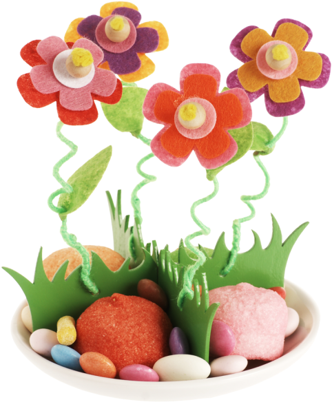 Diy Plate Divider "flower Meadow\ - Betzold Teller-nestchen Blumenwiese (493x600), Png Download