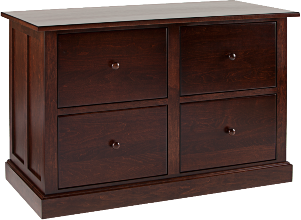 Shaker 4 Drawer Lateral File Cabinet View Details - Solid Surface (600x440), Png Download