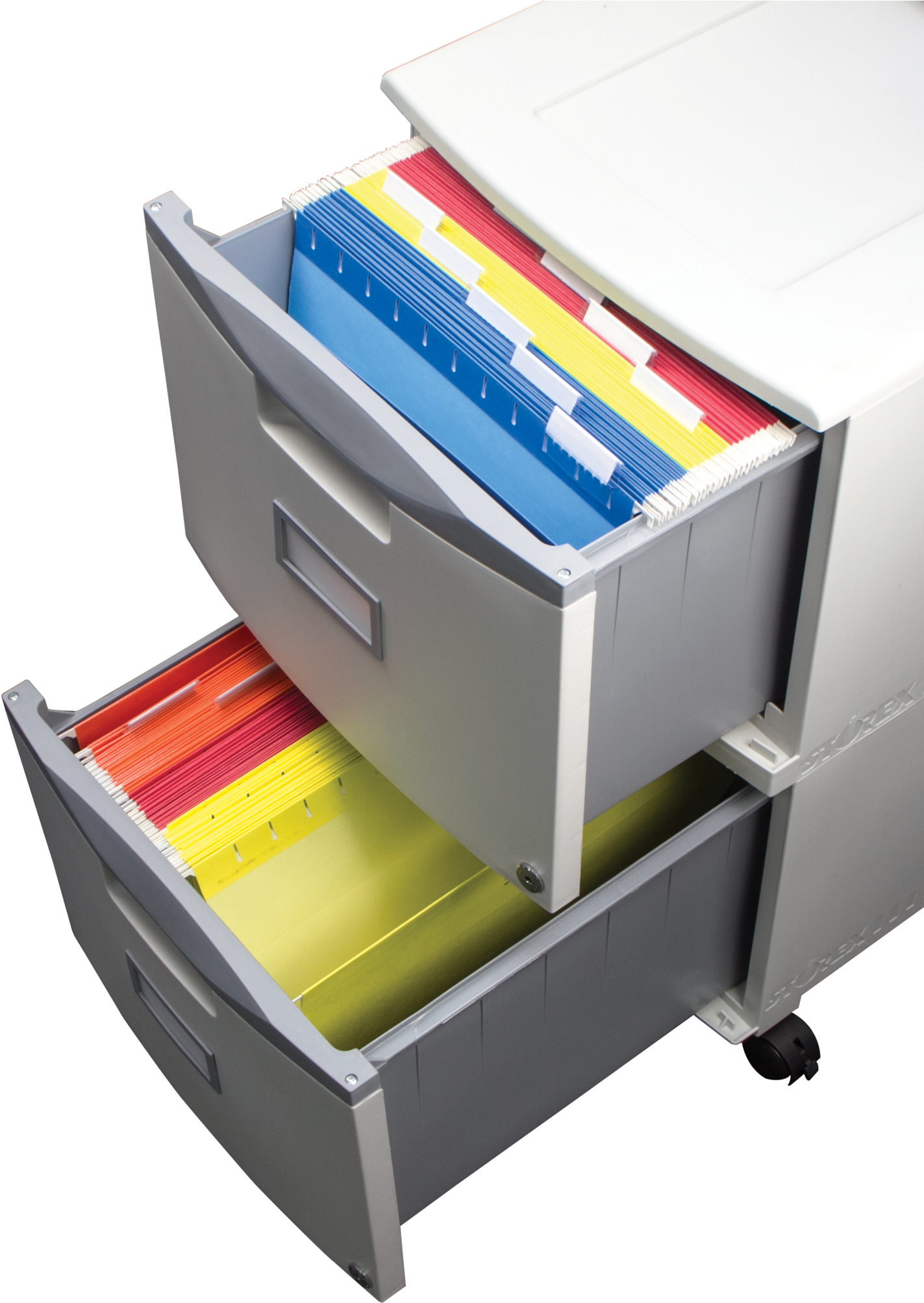 Narrow 3 Drawer Lateral File Cabinet Ships By Truck - Storex 2-drawer Mobile File Cabinet With Lock, Legal/letter, (1452x2048), Png Download