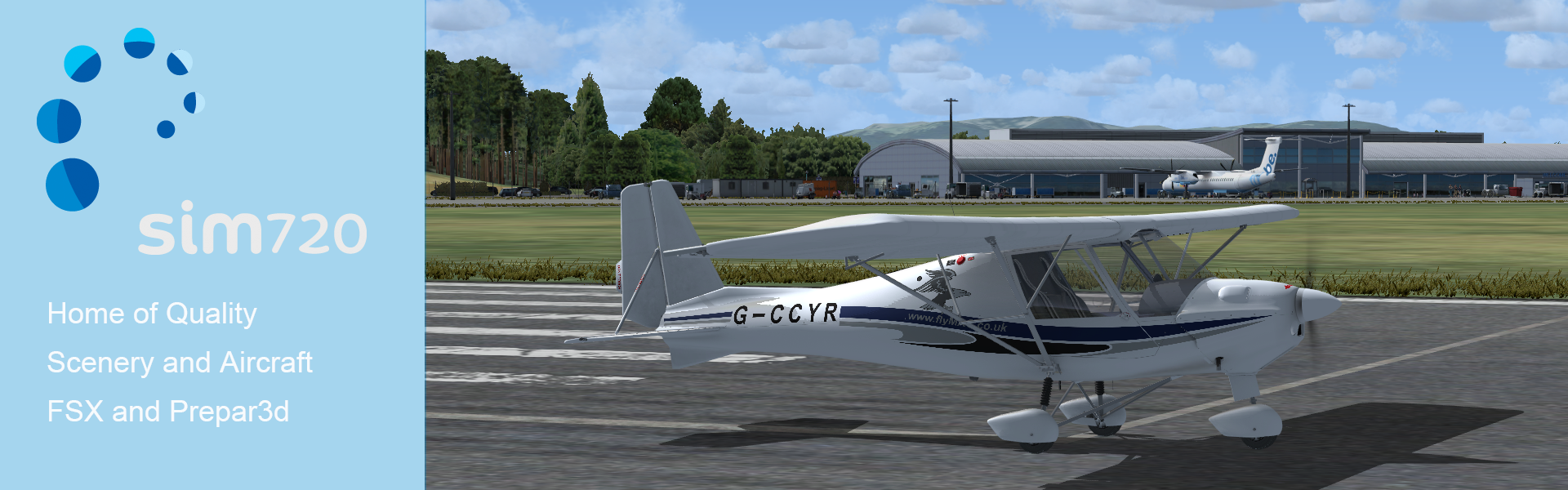 Ikarus C42a Aircraft - Ikarus C42 (1920x600), Png Download