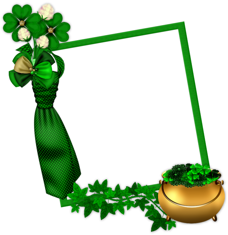 Patrick's Day Png - St Patrick's Day Frames Clipart (800x823), Png Download