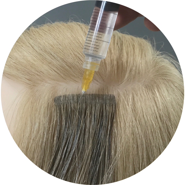 Apply A Few Drops On The Bottom Tape And Remove It - Makeup Brushes (640x640), Png Download