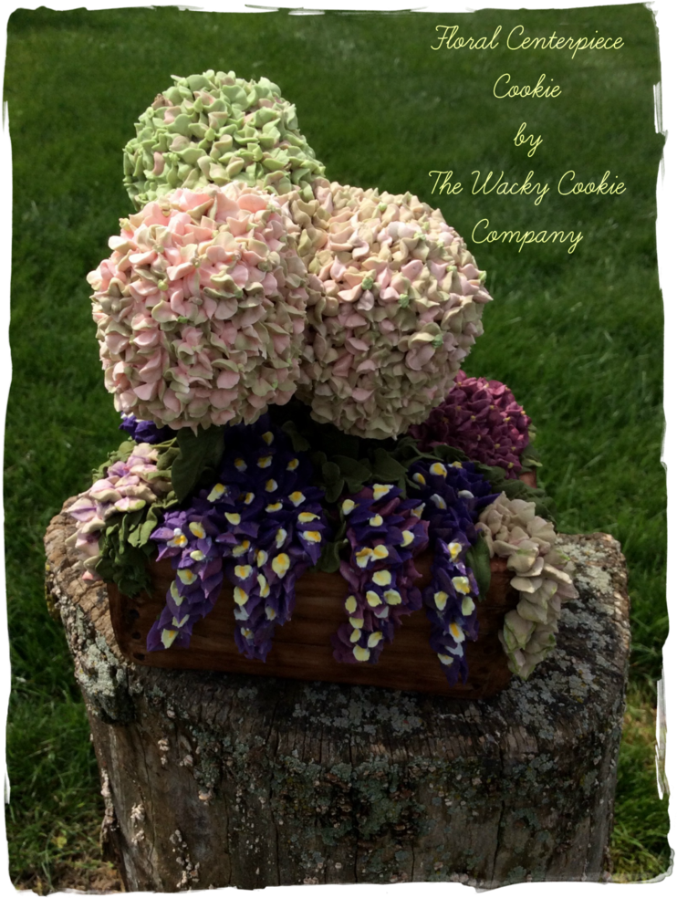 Rustic Floral Cookie Crate - Chocolate Cake (749x999), Png Download