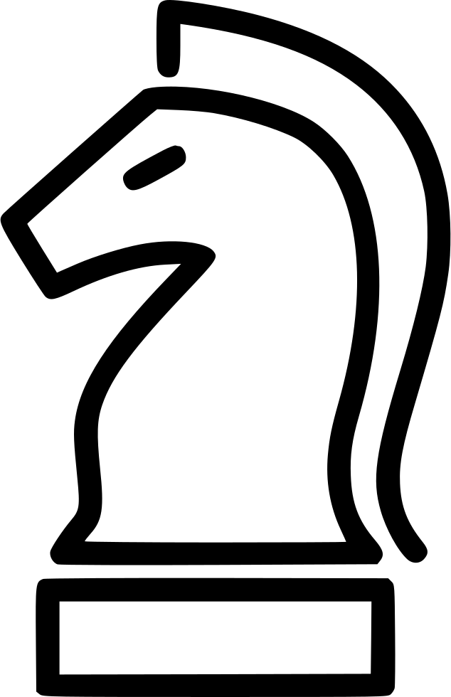 Horse Chess Piece Knight - Horse Chess Icon Png (634x980), Png Download