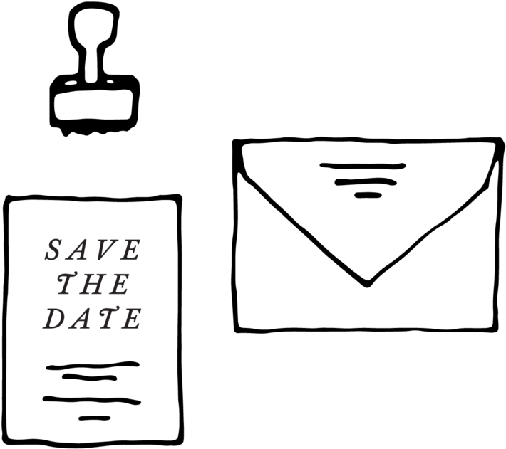 Save The Date Stamp - Save The Date (1000x864), Png Download