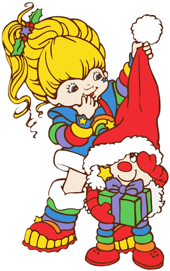 Hallmark, Inc - Rainbow Brite Christmas Poster (450x571), Png Download