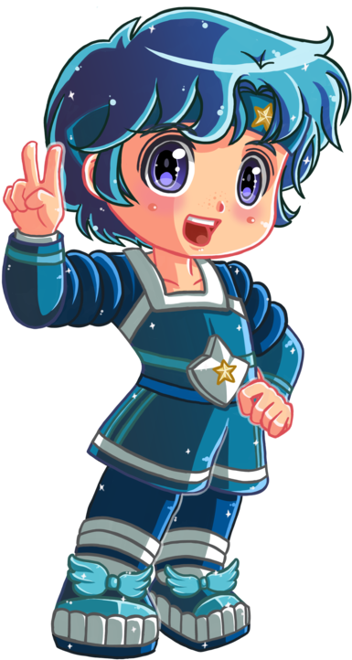 Rainbow Brite 4/8 - Rainbow Brite Buddy Blue (400x740), Png Download