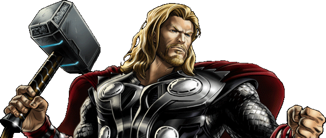 Source - - Thor Marvel Png (639x270), Png Download