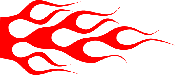 Hot Rod Flames Clip Art (600x258), Png Download
