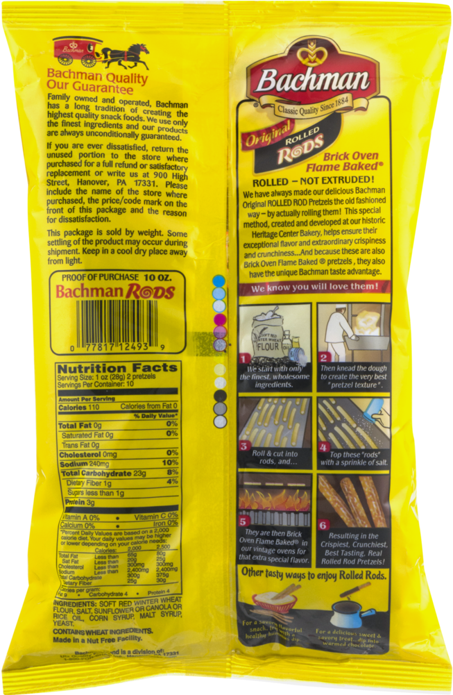 Bachman Pretzels, Rolled Rods - Bachman (1000x1000), Png Download