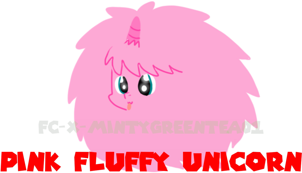 A Pink Fluffy Unicorn Vector By Fc X Mintygreentea01 - Digital Art (1024x600), Png Download