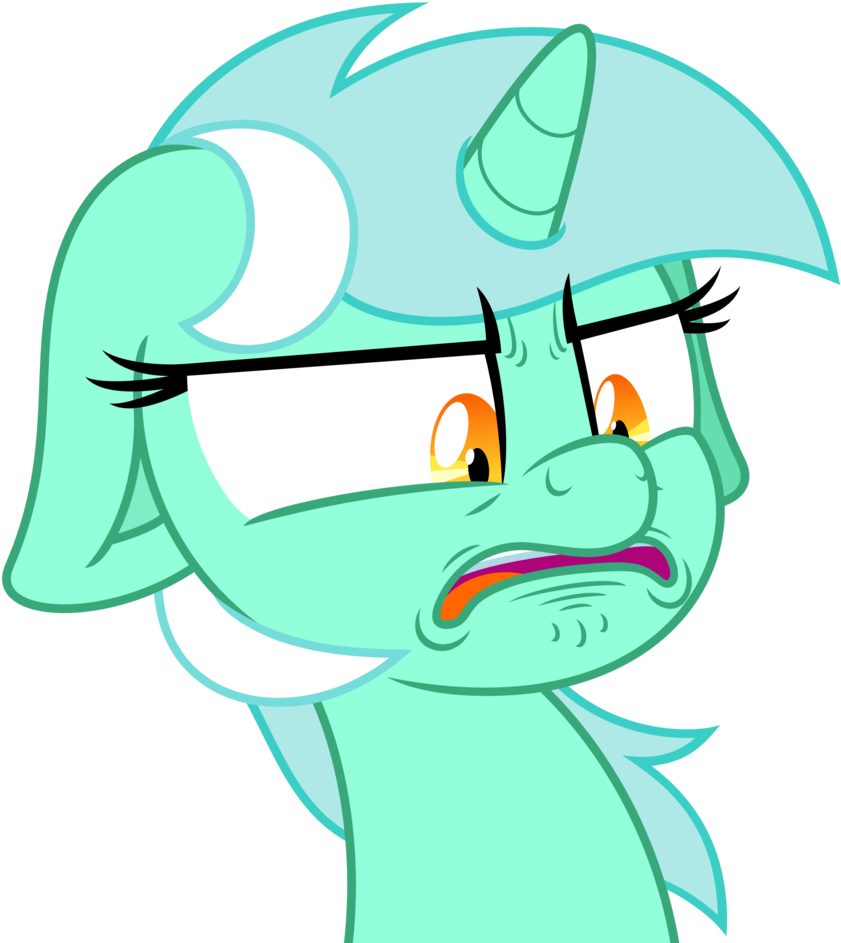 Zutheskunk, Bust, Derpibooru Exclusive, Disgusted, - Lyra Heartstrings Bust (904x1024), Png Download