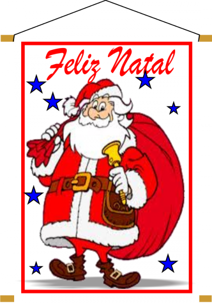 Banner Papai Noel - Cartoon (420x600), Png Download