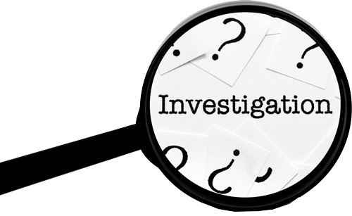 Magnifying-glass - Magnifying Glass Investigation (500x307), Png Download