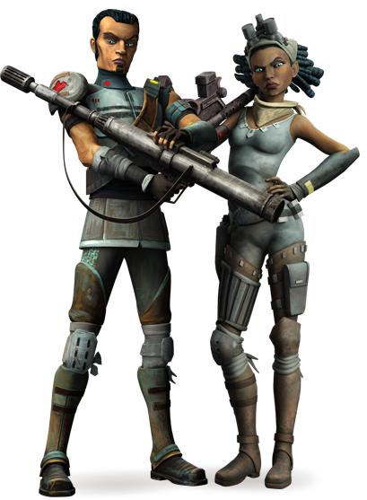 Onderonian Humans - Saw Gerrera Clone Wars (409x557), Png Download