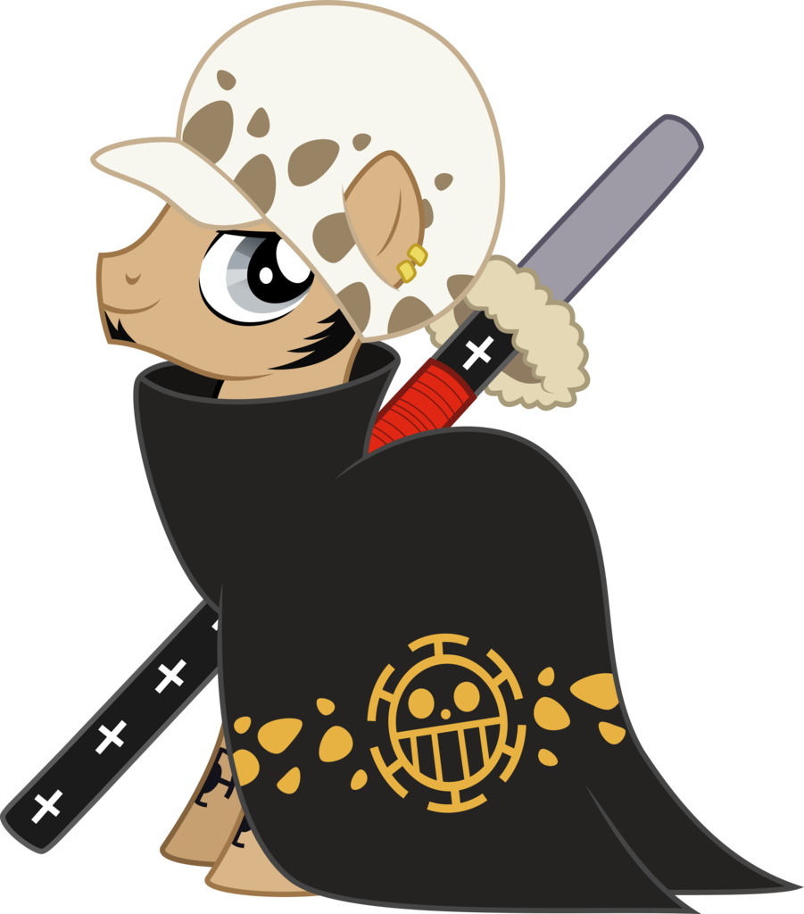 Decprincess, One Piece, Ponified, Safe, Simple Background, - Mlp One Piece Law (901x1024), Png Download