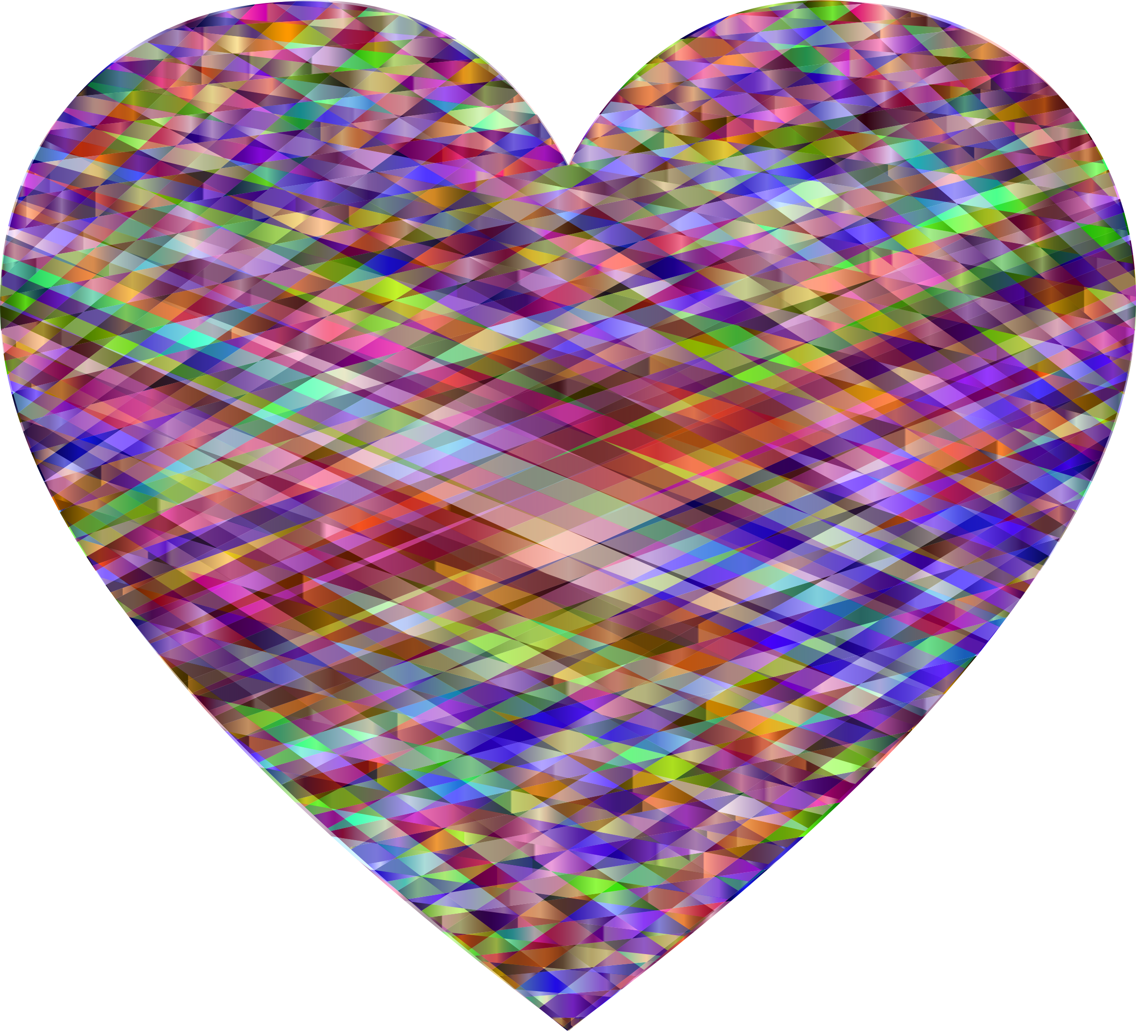 This Free Icons Png Design Of Geometric Heart 3 (2334x2118), Png Download