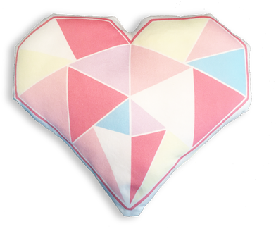 Pink Heart Pillow - Pillow (498x498), Png Download