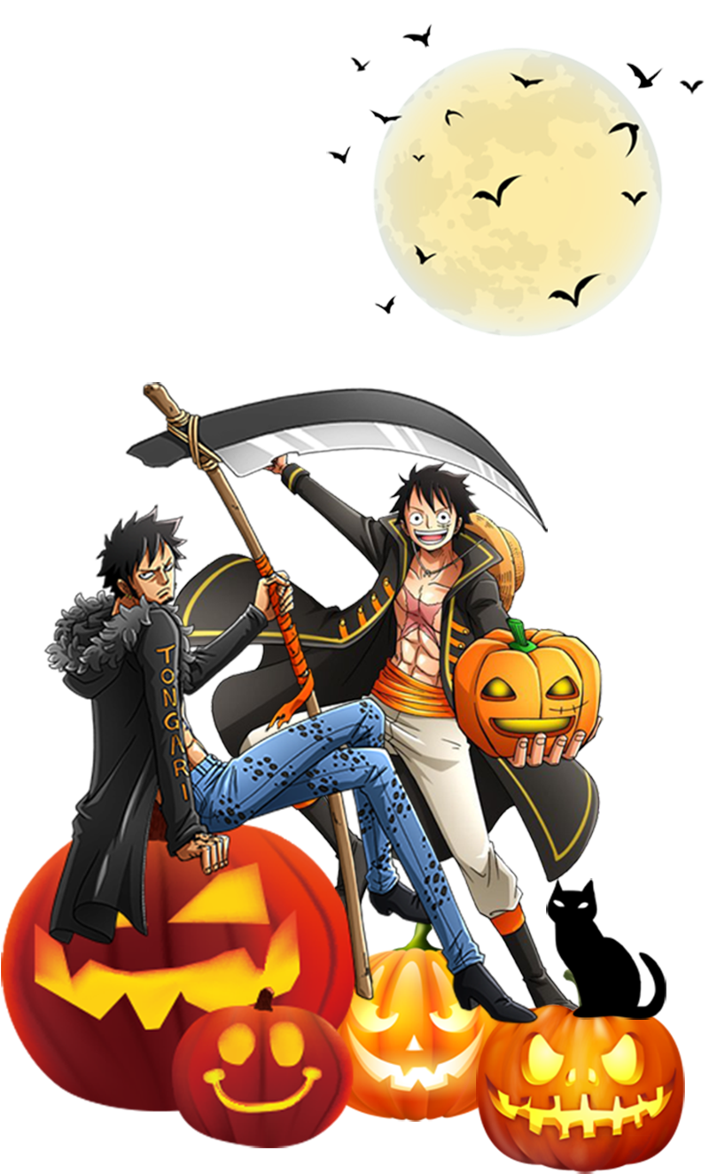 One Piece Halloween Png (910x1342), Png Download