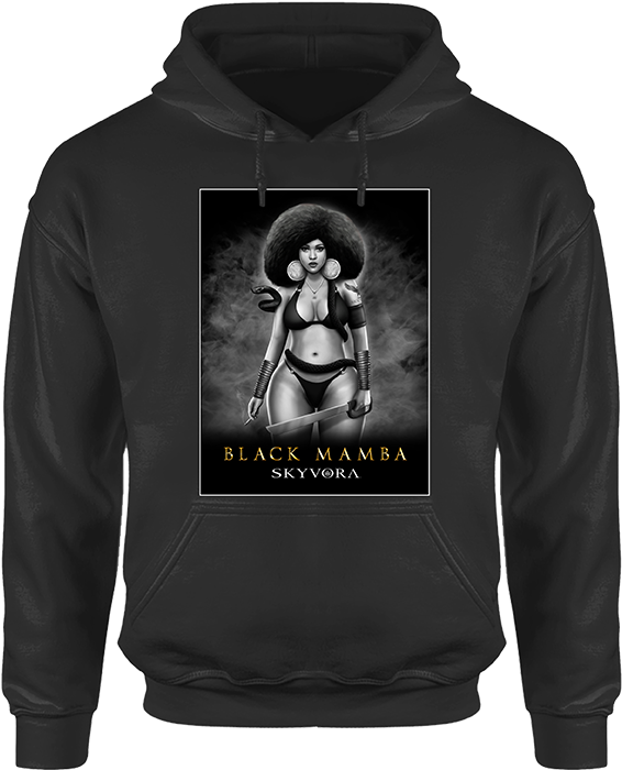 Black Mamba Hoodie - Jacket With Hood Design (750x750), Png Download