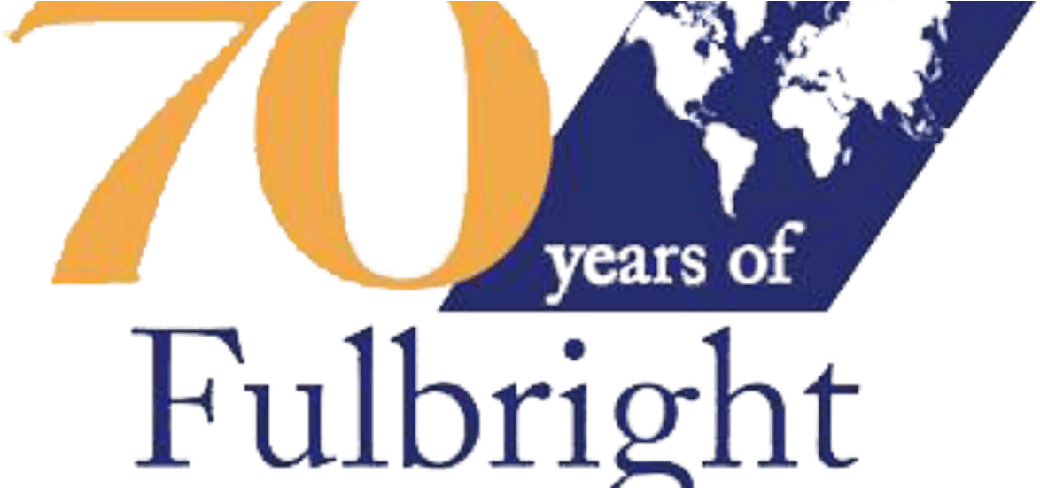 Winning Logo Chosen To Celebrate 70 Years Of Fulbright - Fulbright 70 (1200x550), Png Download