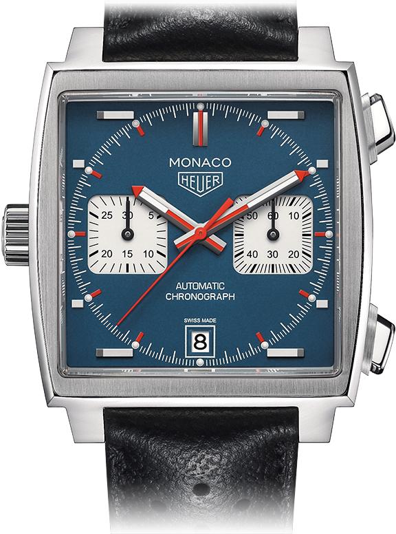 Re-edition Of 1969 With The Monaco Calibre 11 From - Tag Heuer Monaco Chronograph Caw211p.fc6356 (775x775), Png Download