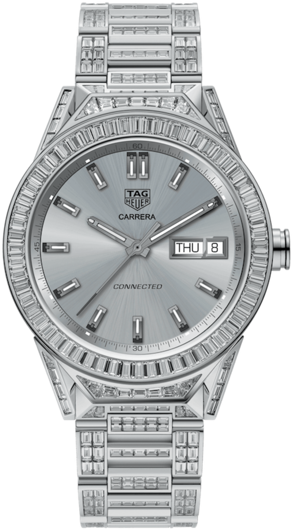 Tag Heuer Connected Modular 45 Full Diamond (1016x1200), Png Download