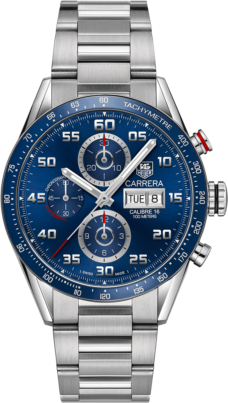 Tag Heuer Carrera Calibre 16 Cv2a1v - Tag Heuer Waz1010 Ba0842 (1000x1317), Png Download
