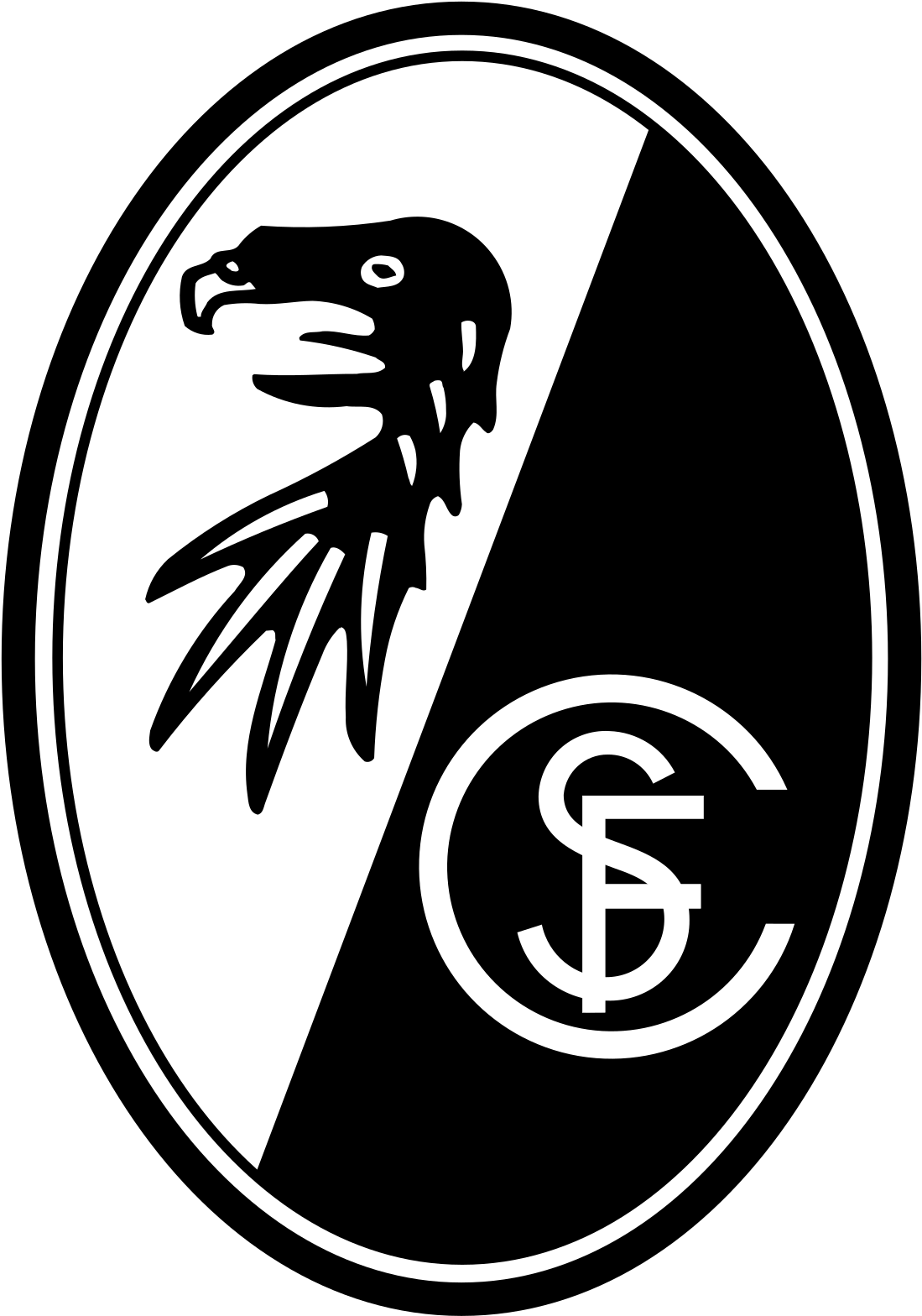 Freiburg Logo Bundesliga Bundesliga Logo, Football - Sc Freiburg Logo (1200x1686), Png Download