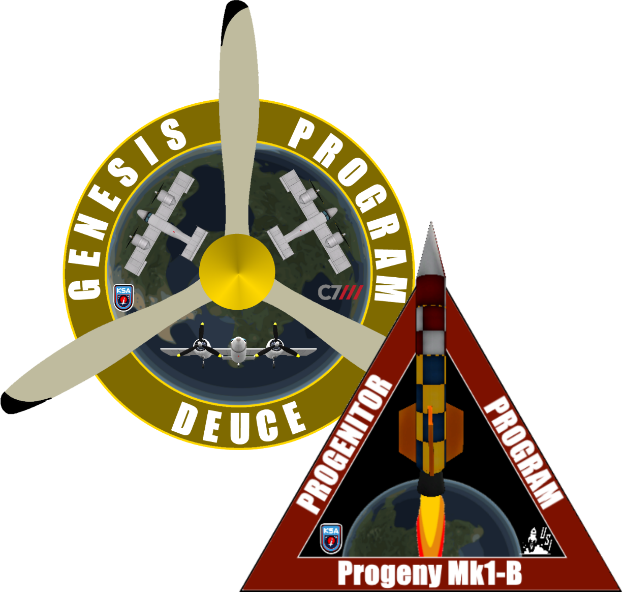 Flight Officers Tedman And Aldeny Perform Another Carry - Offspring (1226x1164), Png Download