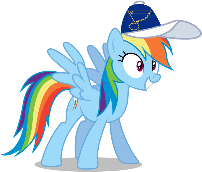 Rainbow Dash Images Rainbow Dash Wearing A St - Friendship Is Magic Rainbow Dash (801x687), Png Download