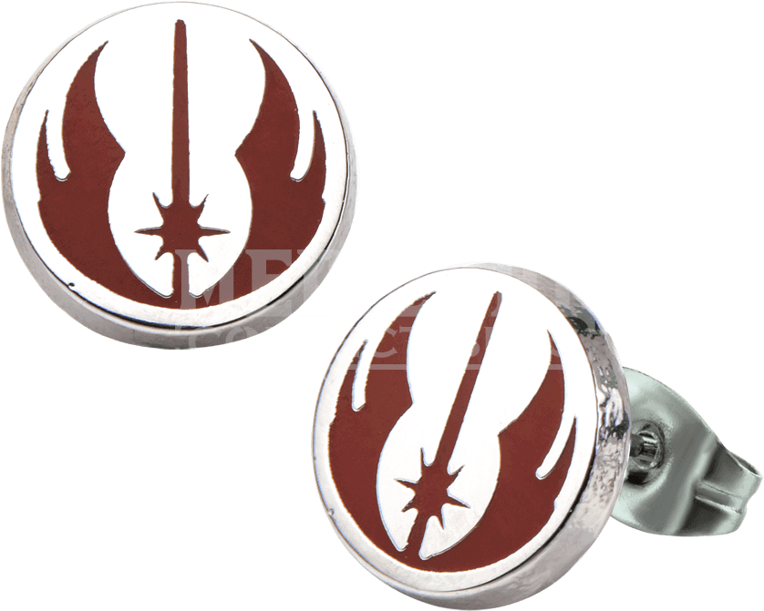 Star Wars Jedi Order Enamel Stud Earrings - Star Wars Jedi Logo Enamel Stud Earrings (850x850), Png Download