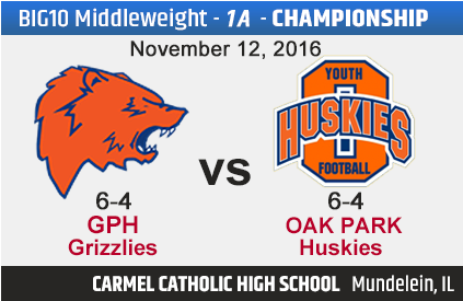Gph Grizzlies Vs Oak Park Huskies - Middleweight (768x432), Png Download