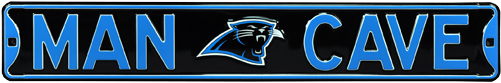 Carolina Panthers “man Cave” Authentic Street Sign - Man Cave Carolina Panthers Street Sign (500x500), Png Download