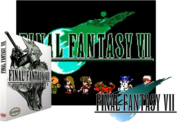 Final Fantasy Vii Advent Children Nes Rom-hack Boxart - Final Fantasy Vii [pc Game] - Download (600x400), Png Download