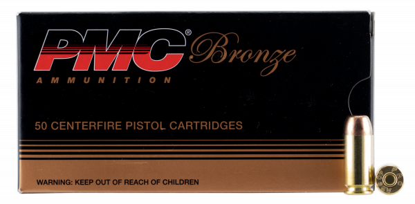 Pmc 40d Bronze 40 Smith & Wesson 165 Gr Full Metal - Pmc (600x295), Png Download