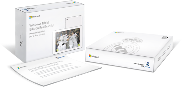 Microsoft Real Madrid Tablet - Micosoft And Real Madrid (600x400), Png Download