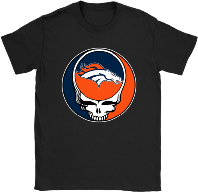 Nfl Team Denver Broncos X Grateful Dead Logo Band Shirts - Grateful Dead Steal Your Face (480x480), Png Download