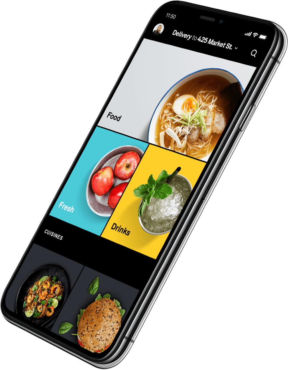 Deliver Food Part-time Or Whenever You Want - Smartphone (1006x1294), Png Download
