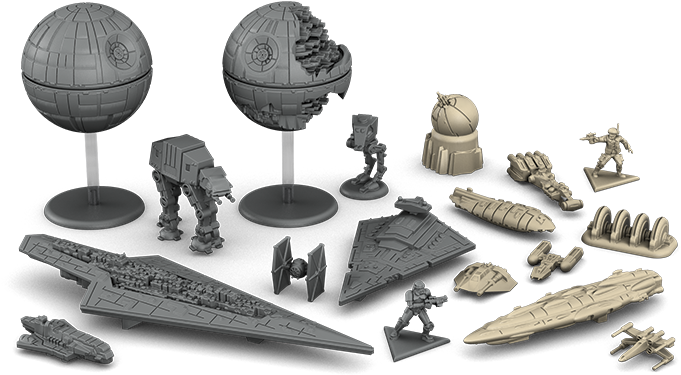 Rebellion Features 170 Detailed Plastic Miniatures, - Star Wars Rebellion Models (700x394), Png Download
