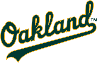 Oakland Athletics Png Transparent Image - Oakland Athletics Jersey Logo (600x225), Png Download