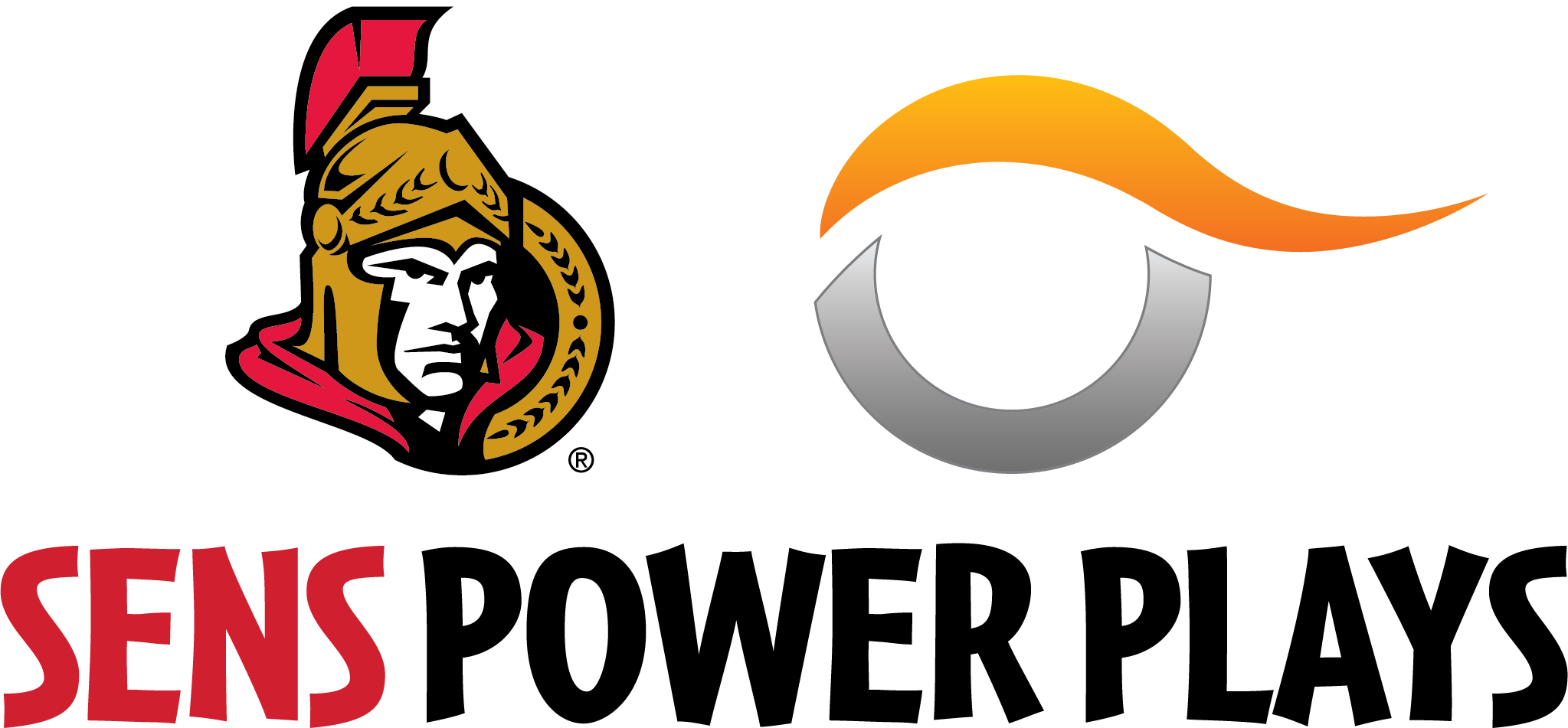 Senators Foundation - Nhl Ottawa Senators Multi-use Colored Decal, 5" X 6" (2047x951), Png Download