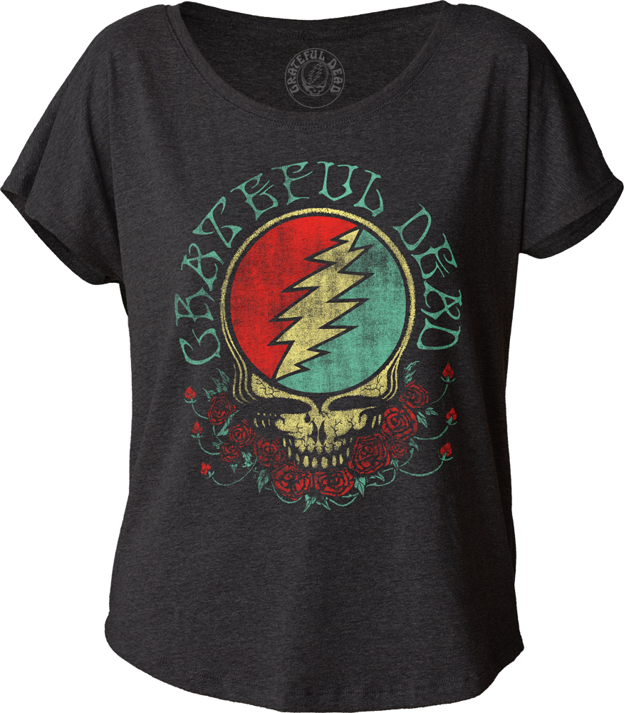 Grateful Dead Dolman Shirt - Grateful Dead - Womens Space Face Dolman (876x1001), Png Download