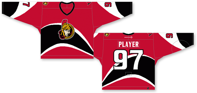 Home Jersey 2003 To - Ottawa Senators 2000 Jersey (650x311), Png Download