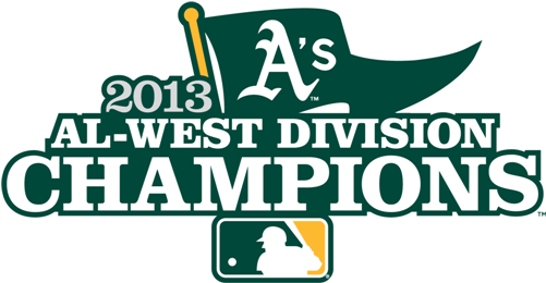 Oakland Athletics 2013 Champion Logo Light Iron-on - Braves Nl East Champs (500x500), Png Download