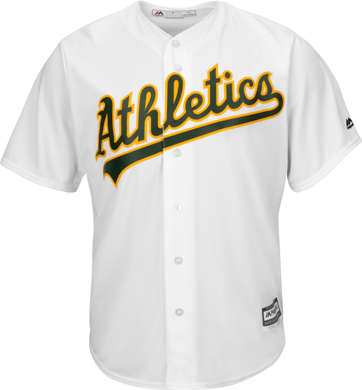 Oakland A's Replica Adult Home Jersey Photo - Oakland Athletics Home Jersey (743x800), Png Download
