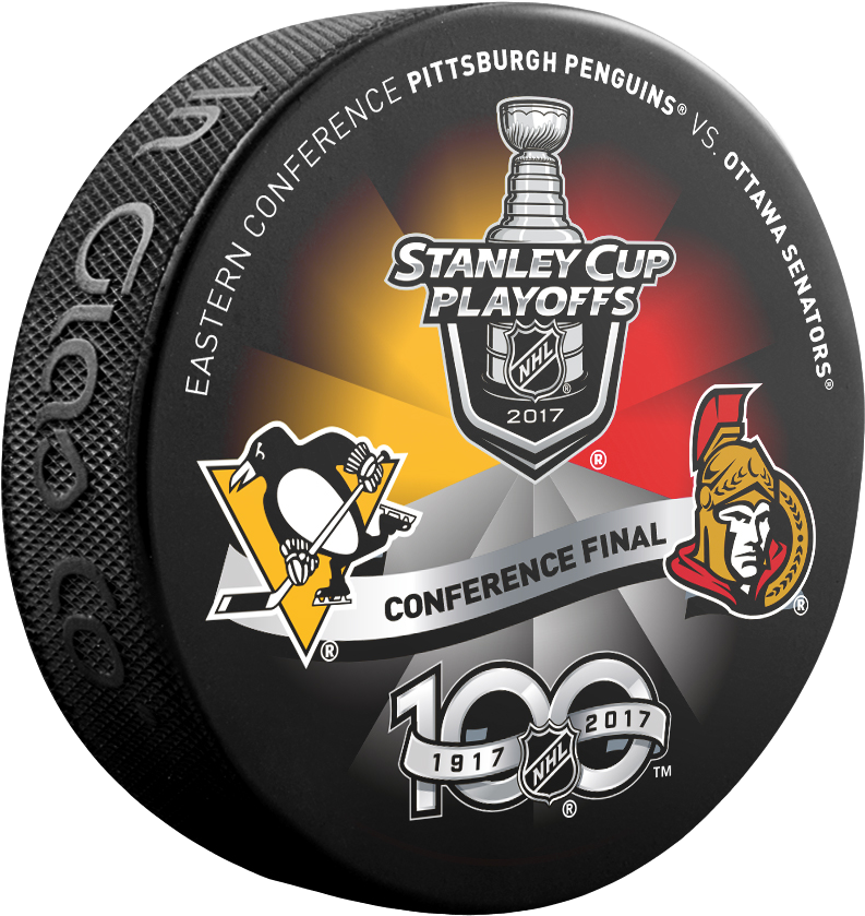 Ottawa Senators Eastern Conference Final Dueling Puck - Pittsburgh Penguins (900x900), Png Download